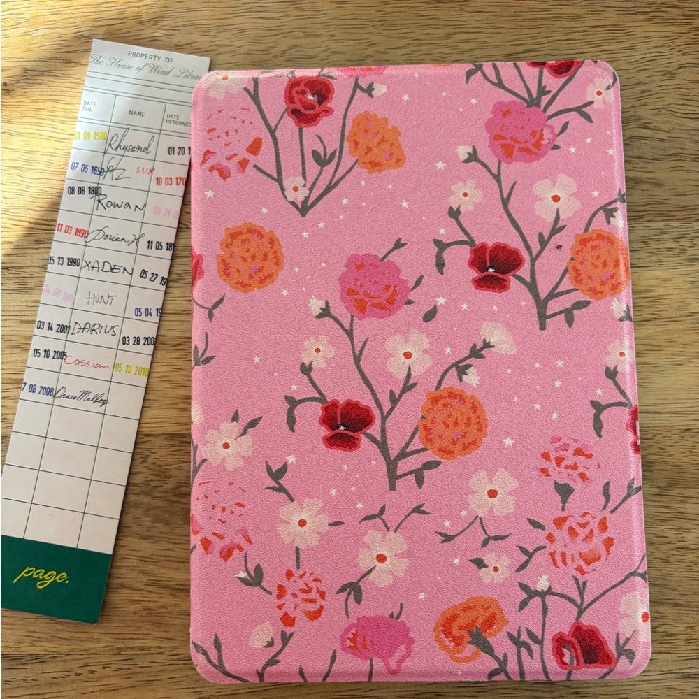 Page. Floral Pink Kindle 11th Case- I believe called tea time?